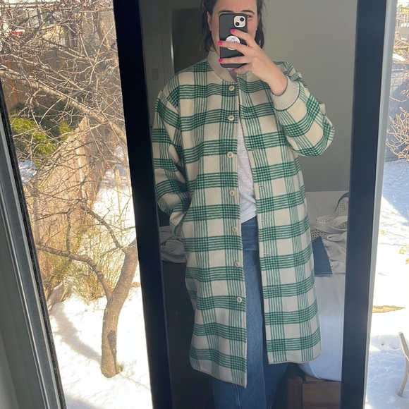 The Great Long Plaid Bomber Jacket - Picture 12 of 12